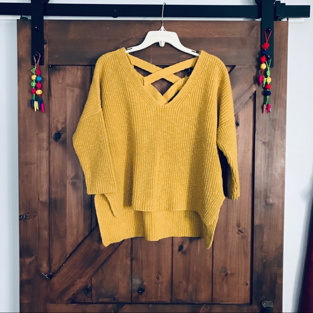 Express Criss Cross Back Sweater